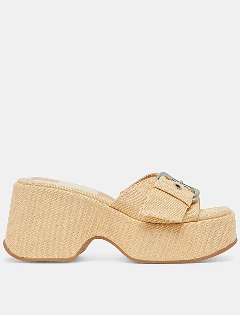 DOLCE VITA Gisel Heels Lt Natural Woven Raffia